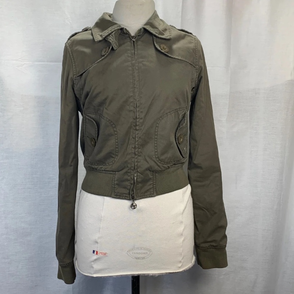 Abercrombie and Fitch Army Green Bomber